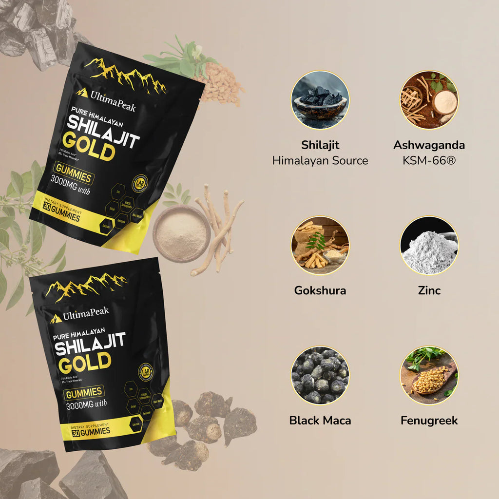 Gummies purs de Shilajit (60 gommes)