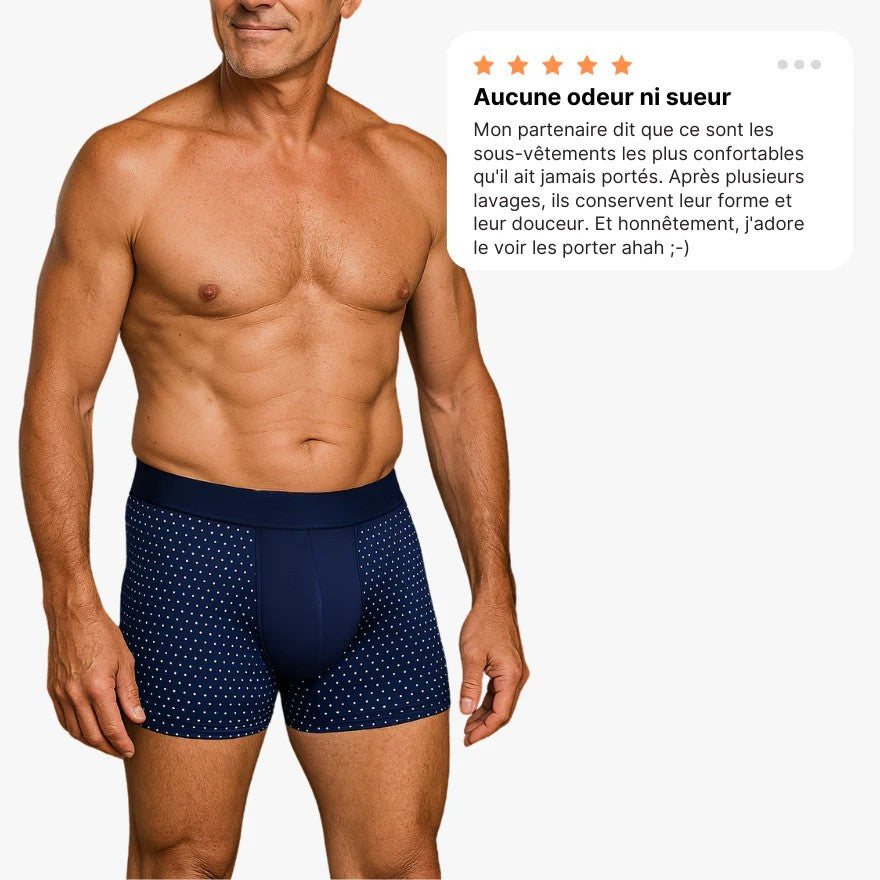 BoxHero™ - Boxer en fibre de bambou ultra-confortable (3 pièces + 1 gratuit)