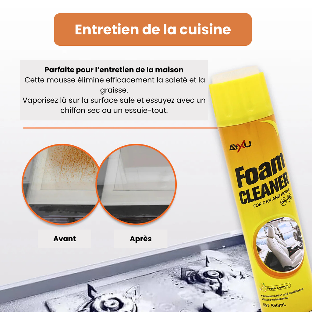 Mousse Nettoyante Multi-Usage – Nettoyant Moussant