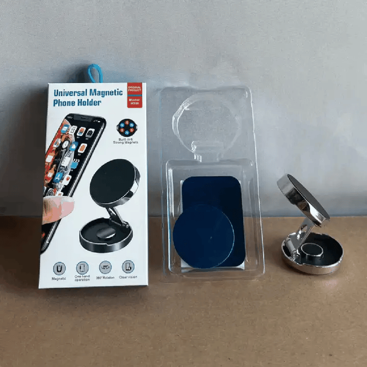 Pack Conduite Sereine : Support Téléphone Magnétique 720° + Aspirateur Voiture 2 en 1