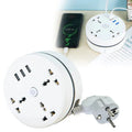 Multiprise intelligente avec prises CA (UE) pour la maison – Rallonge électrique polyvalente avec ports USB et charge rapide