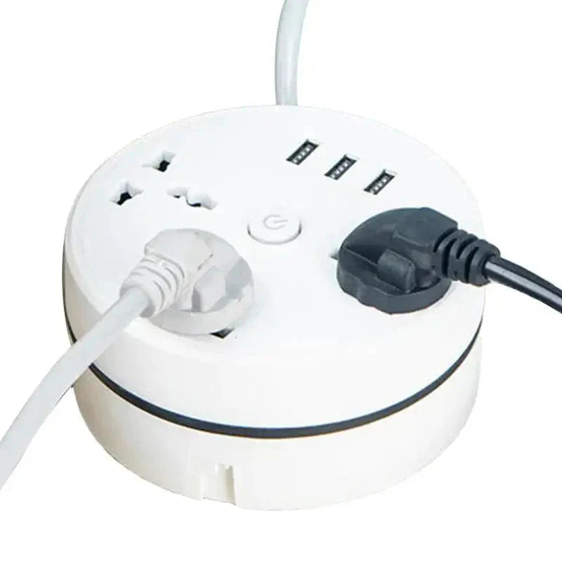 Multiprise intelligente avec prises CA (UE) pour la maison – Rallonge électrique polyvalente avec ports USB et charge rapide