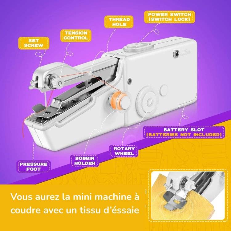 mini machine à coudre portable