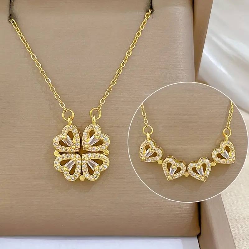 Collier Trèfle Transformable 🍀 – Bijou Élégant 2-en-1