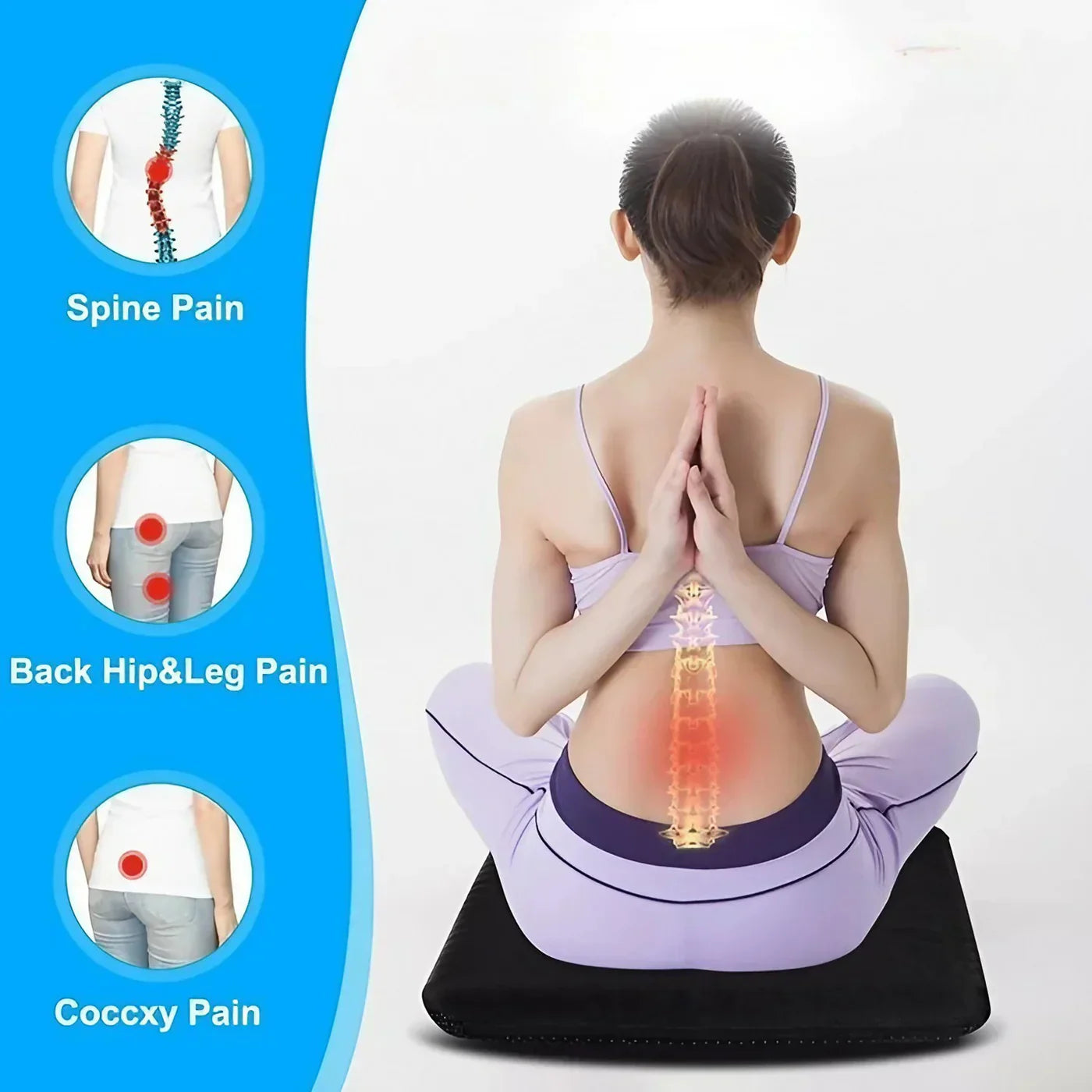 Medical seat cushion + non-slip protective cover
