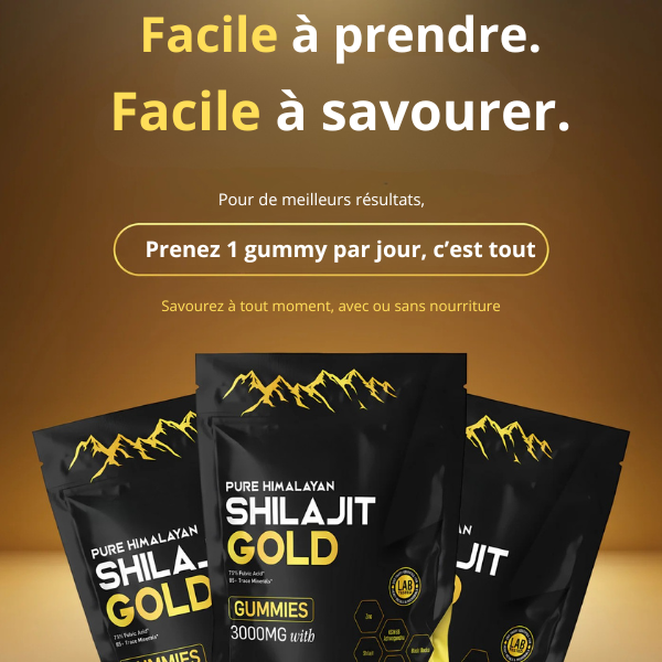 Gummies purs de Shilajit (60 gommes)