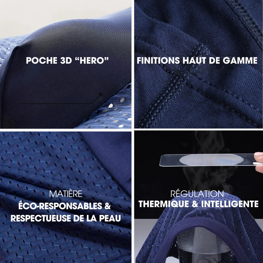 BoxHero™ - Boxer en fibre de bambou ultra-confortable (3 pièces + 1 gratuit)