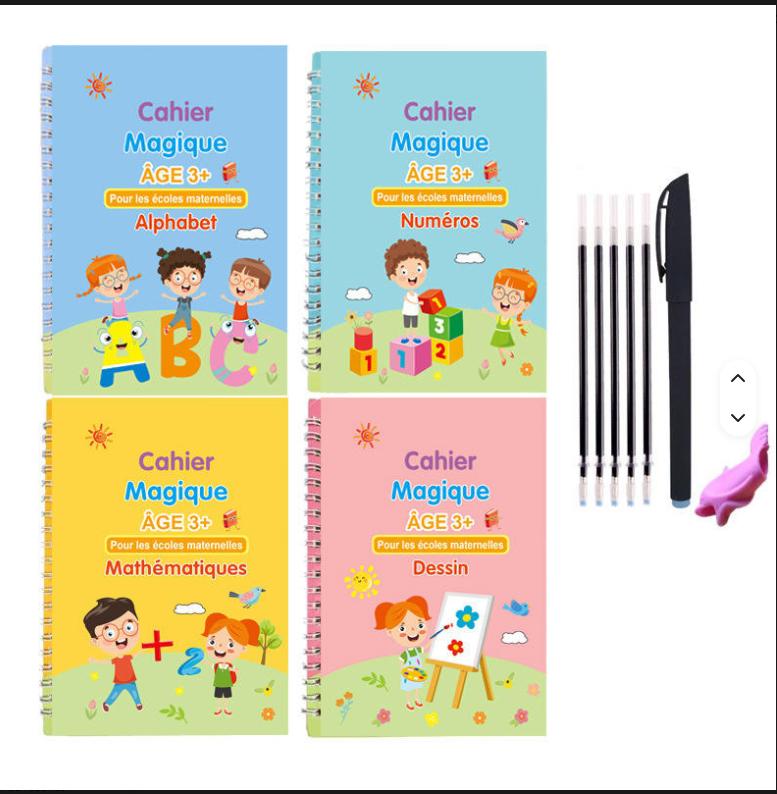 Cahier Magique d'Écriture Réutilisable