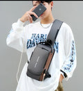 Sac intelligent à bandoulière antivol avec port USB