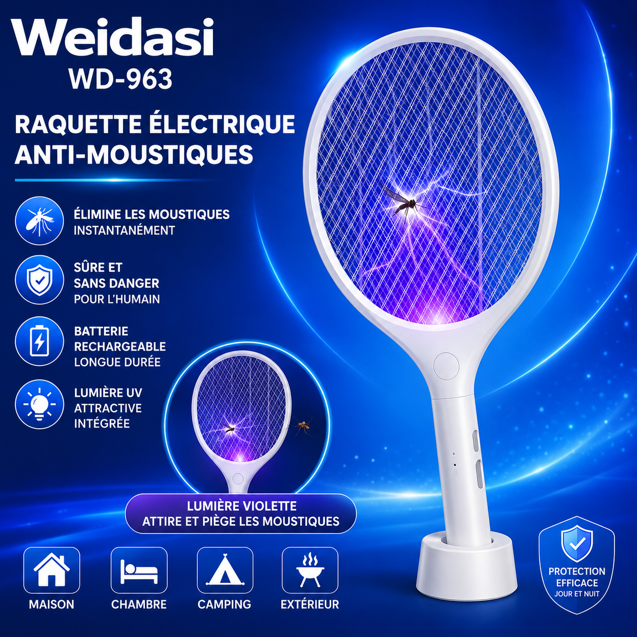 raquette anti moustique