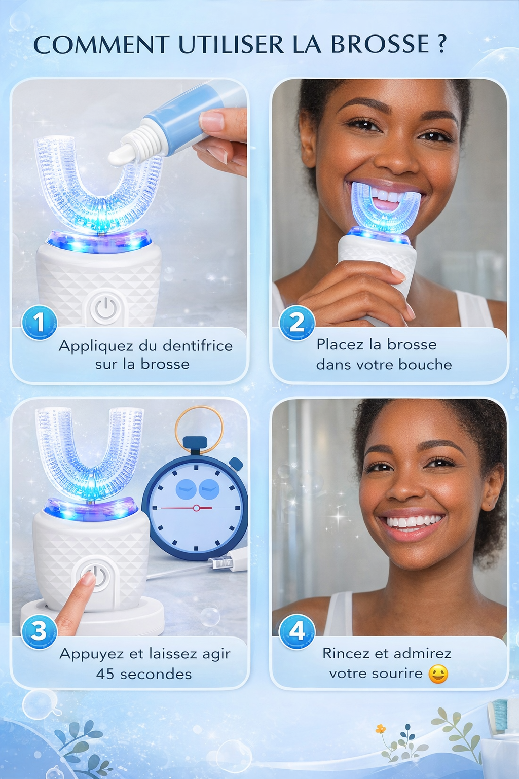 Automatic 360° Electric Toothbrush
