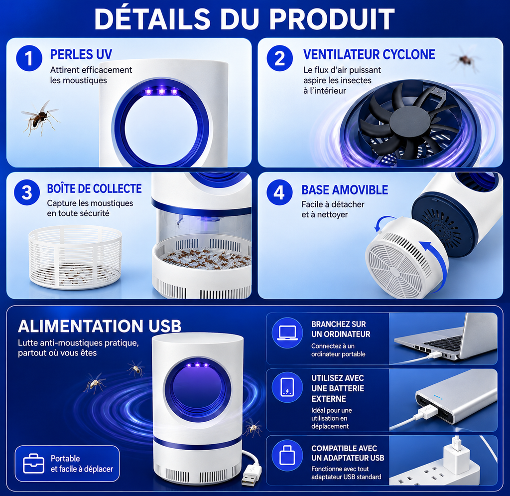 lampe anti moustique