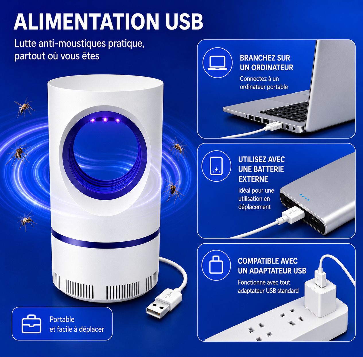 lampe anti moustique