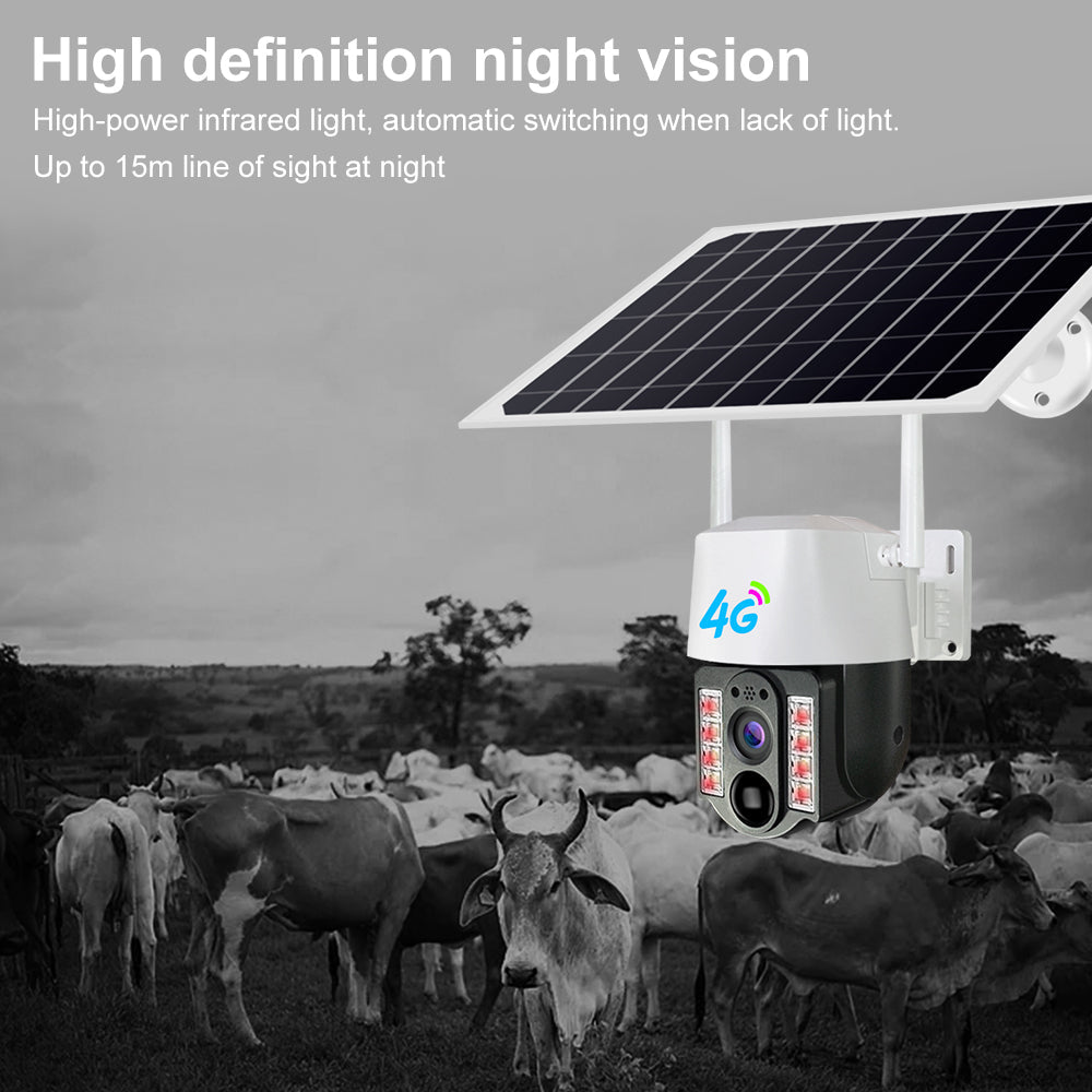 Caméra de surveillance à panneau solaire