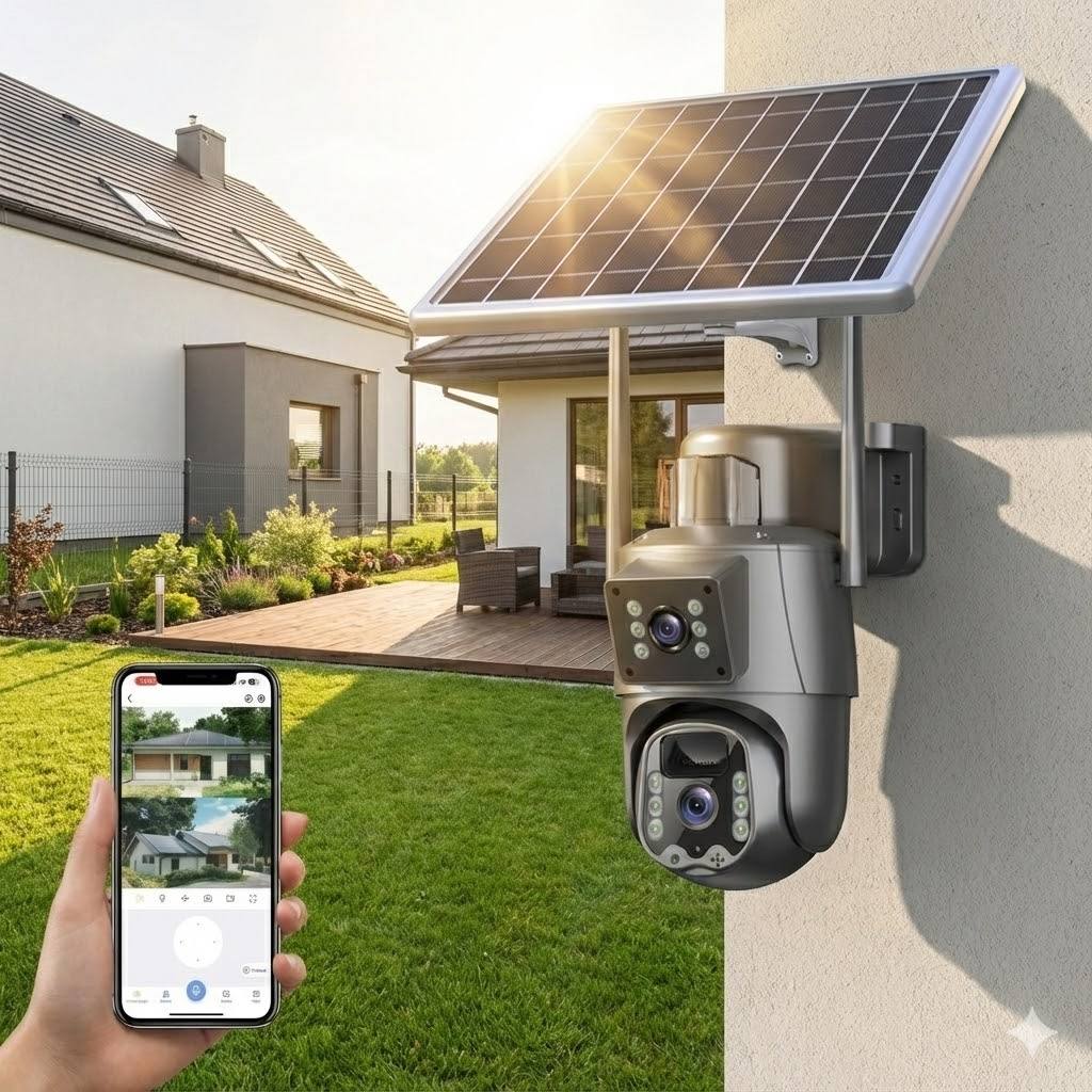 Caméra de surveillance solaire intelligente 4G