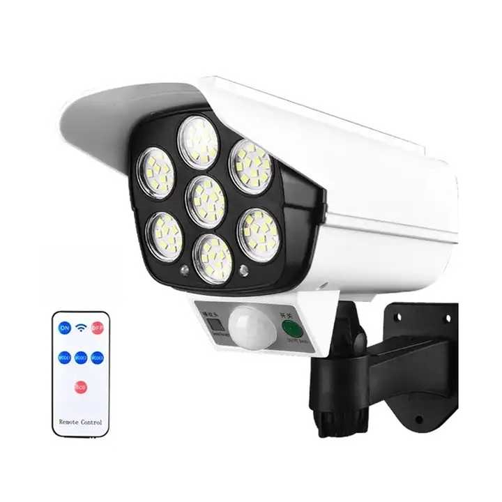 Lampe solaire avec capteur de mouvement + télécommande