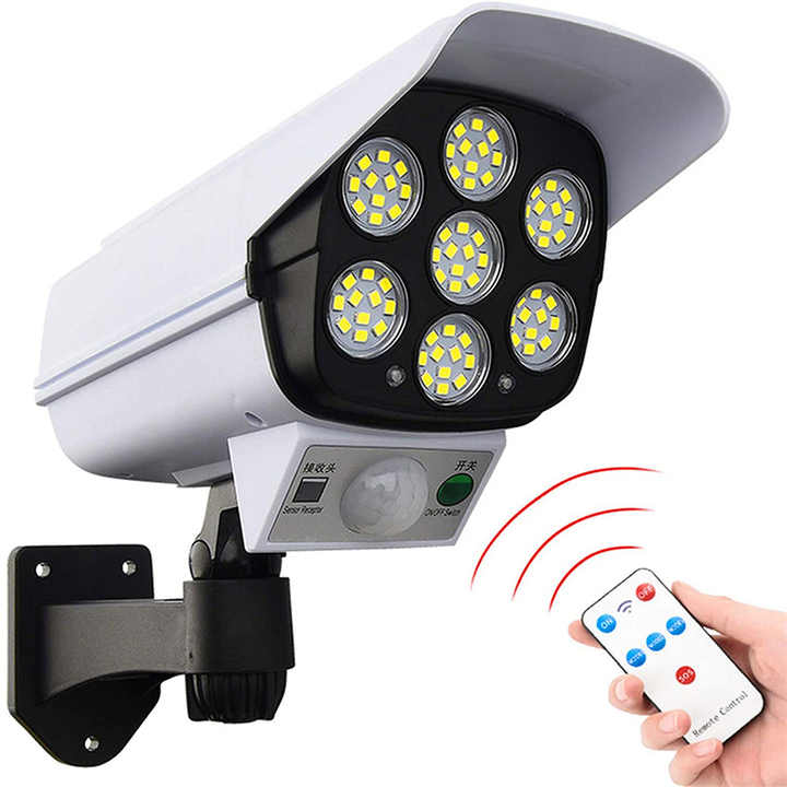 Lampe solaire avec capteur de mouvement + télécommande