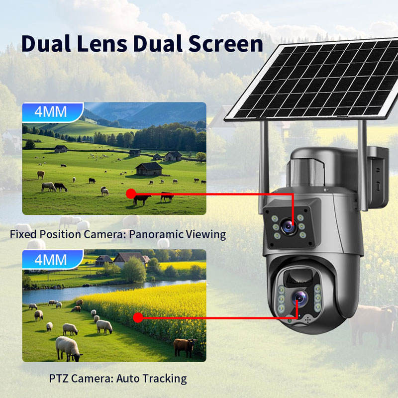 Caméra de surveillance solaire intelligente 4G
