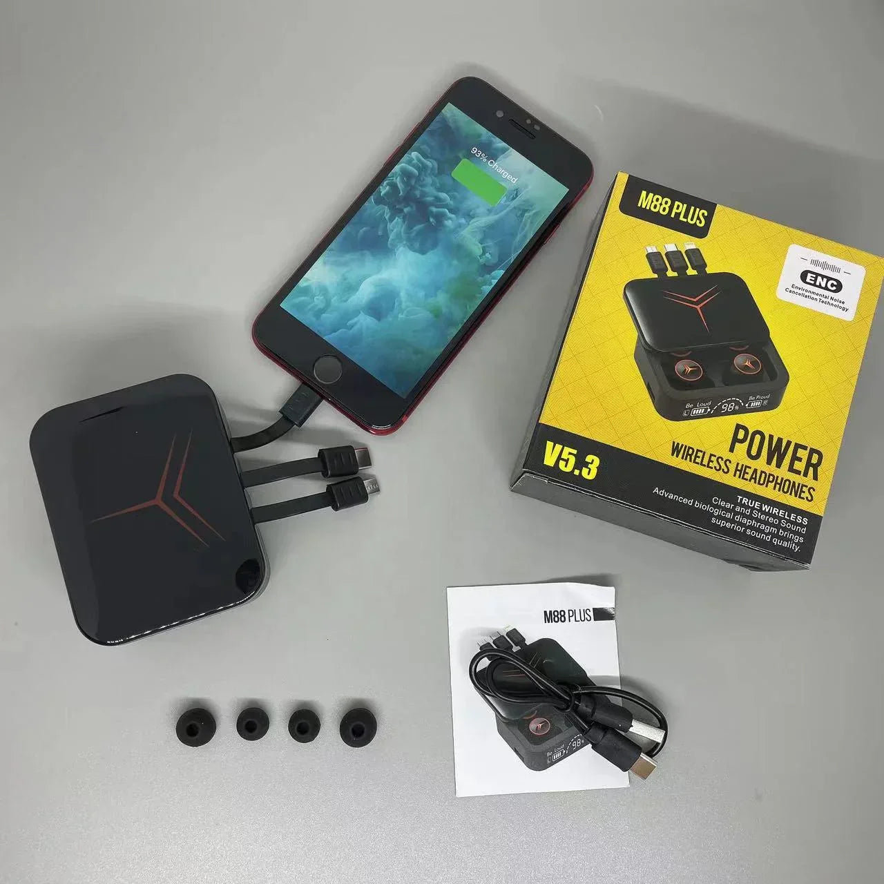 Écouteurs Powerbank M88 Plus
