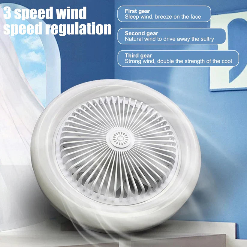 Ventilateur rechargeable + LED