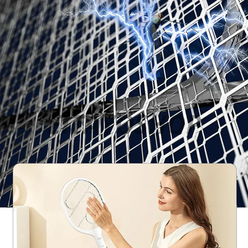 ⚡ Raquette Électrique Anti-Moustiques 2-en-1 – Dormez enfin en paix 😴