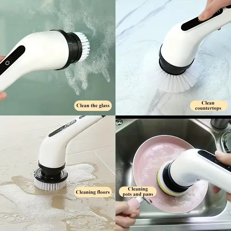 Brosse électrique 9-en-1 : La fin du ménage fatigant