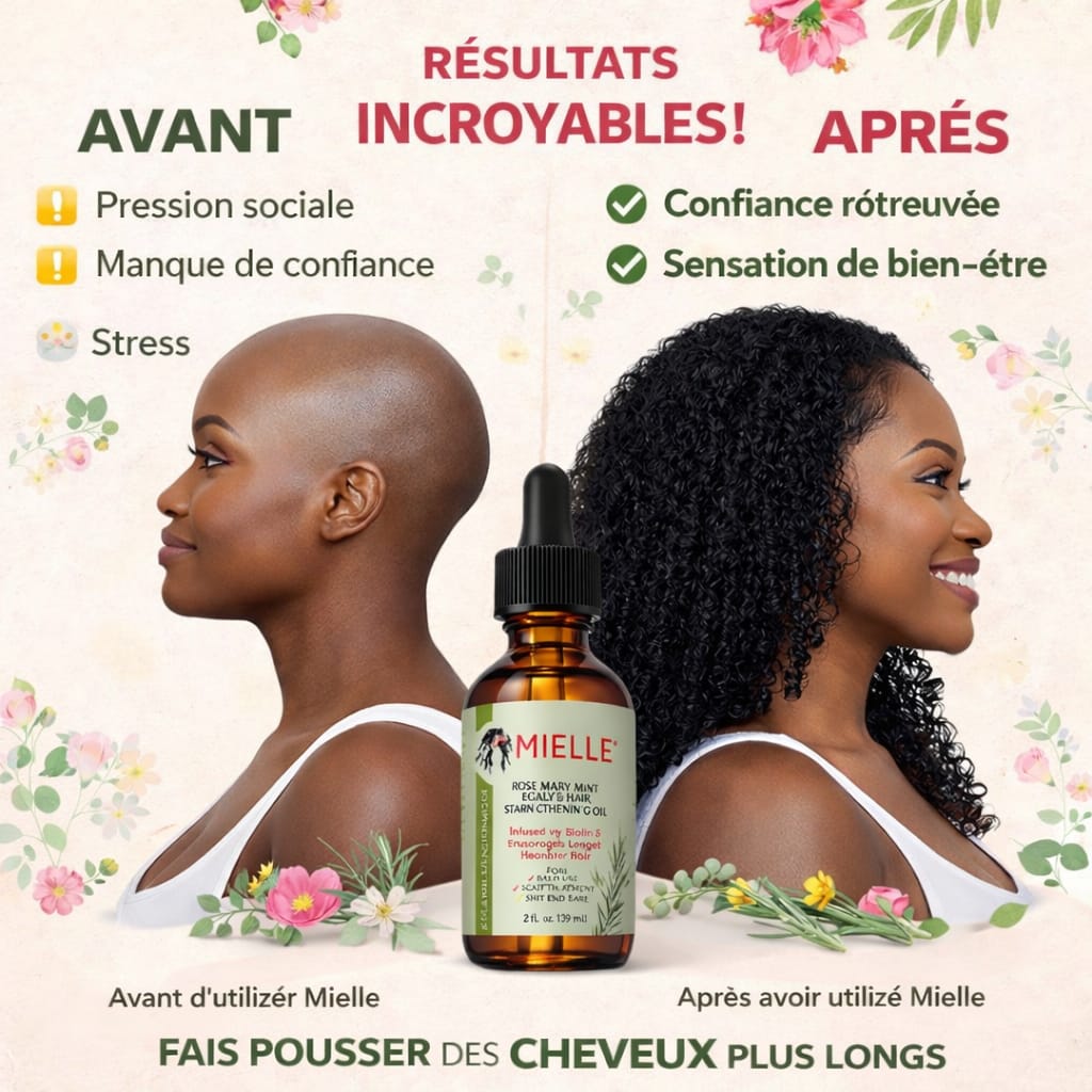 Huile de Romarin – Croissance & Fortification des Cheveux