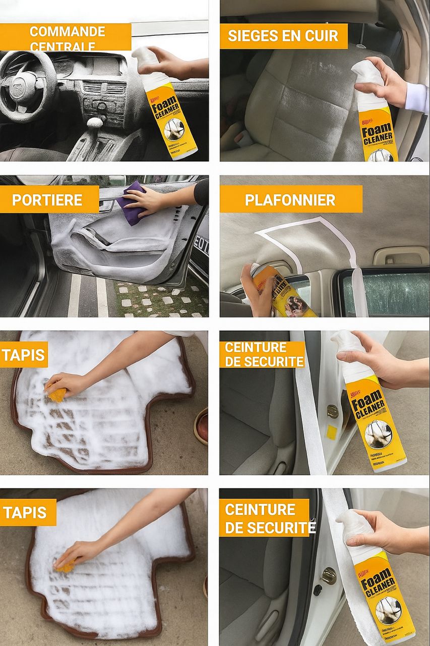 Mousse nettoyante voiture BN