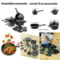 BATTERIE DE CUISINE 13 PIÈCES