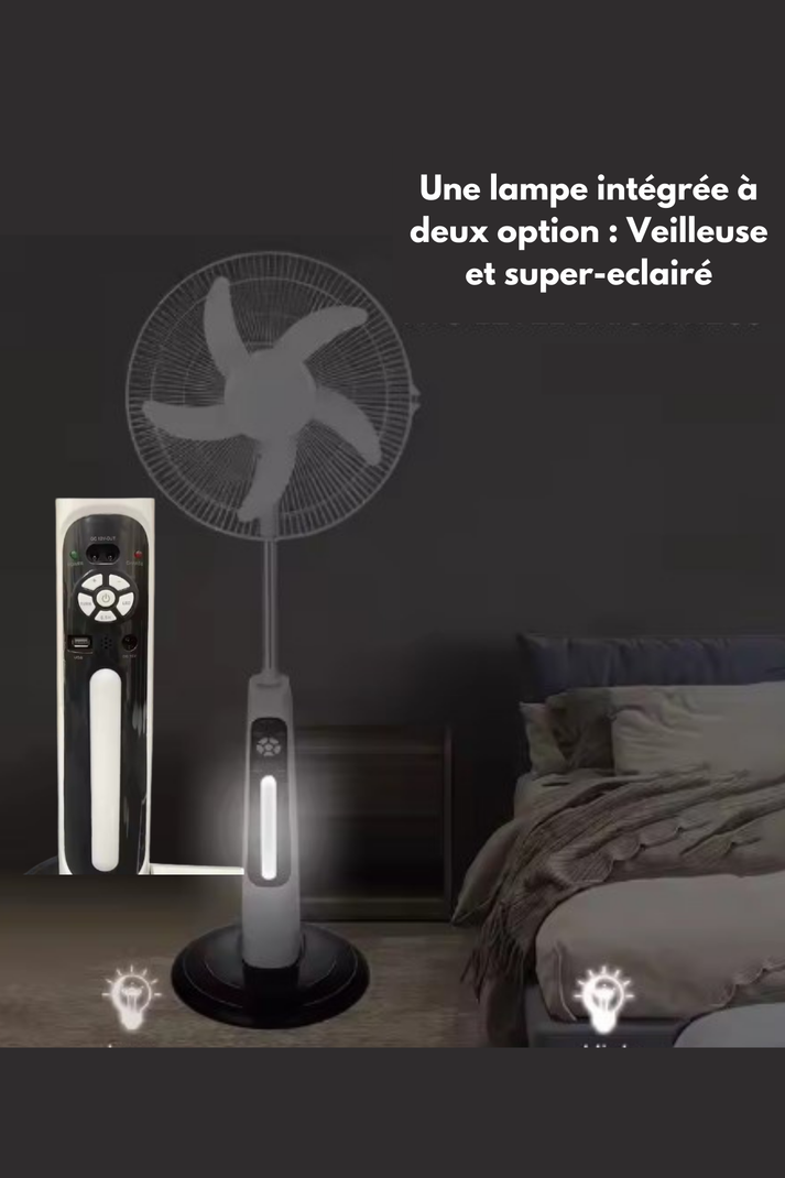 Ventilateur Rechargeable 18 Pouces 3 EN 1