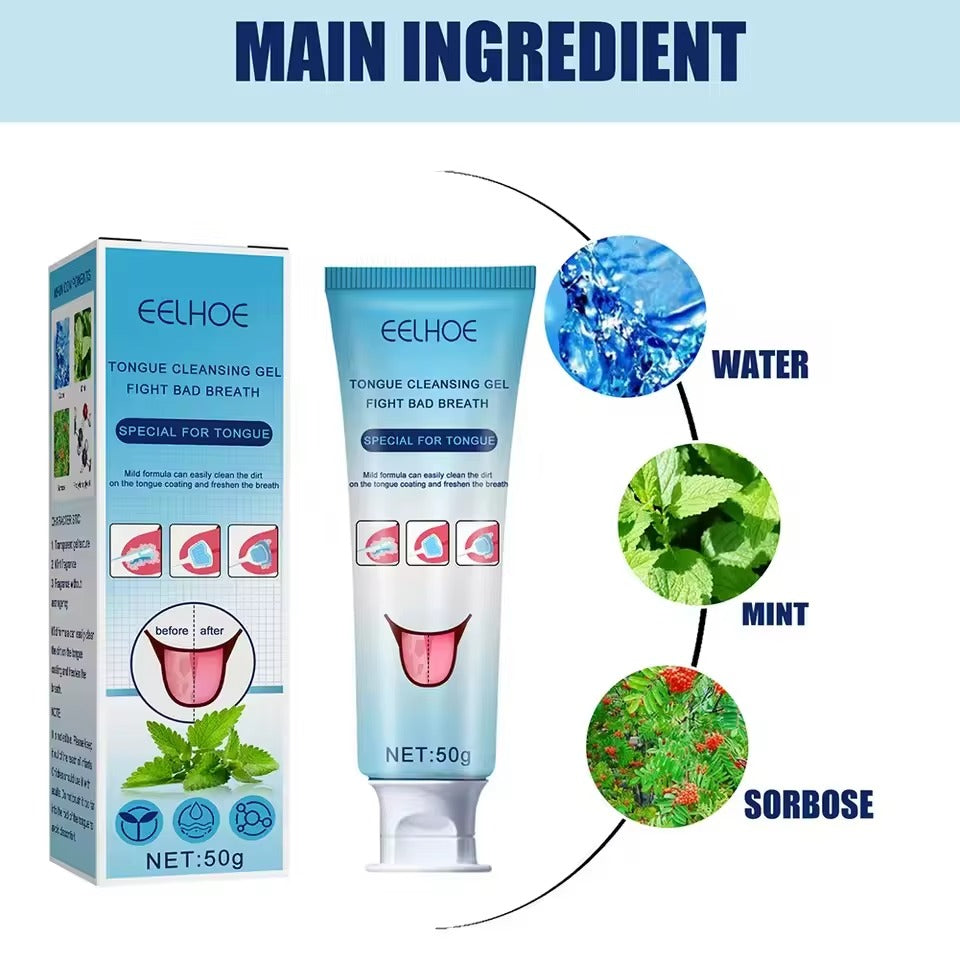 🧴 EELHOE Tongue Cleansing Gel - Bad Breath Solution