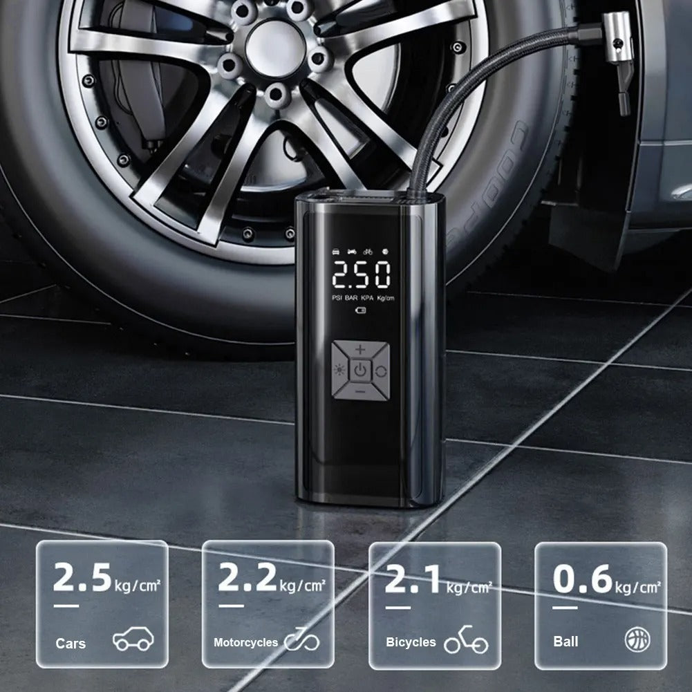 Cordless portable air compressor