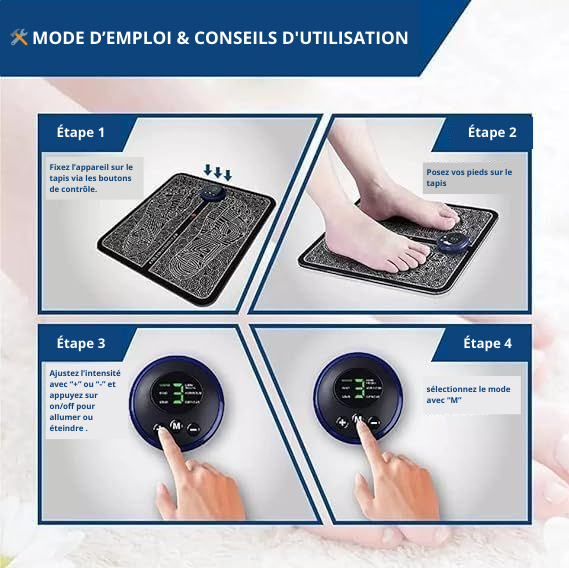 Tapis de Massage Conductif EMS