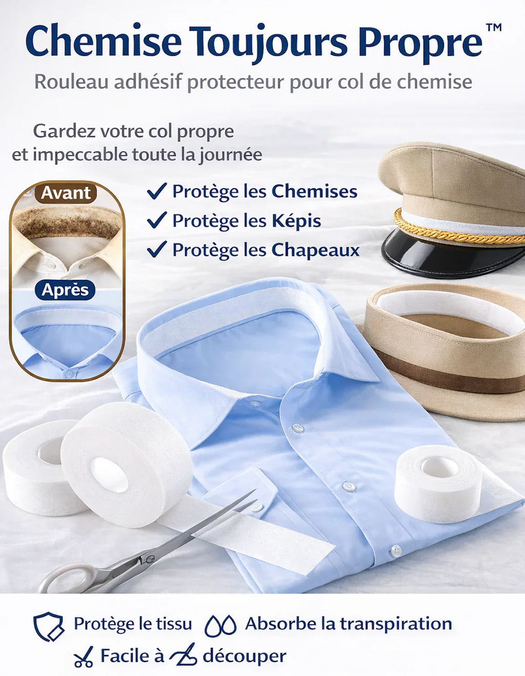 RUBAN PROTECTEUR DE COL